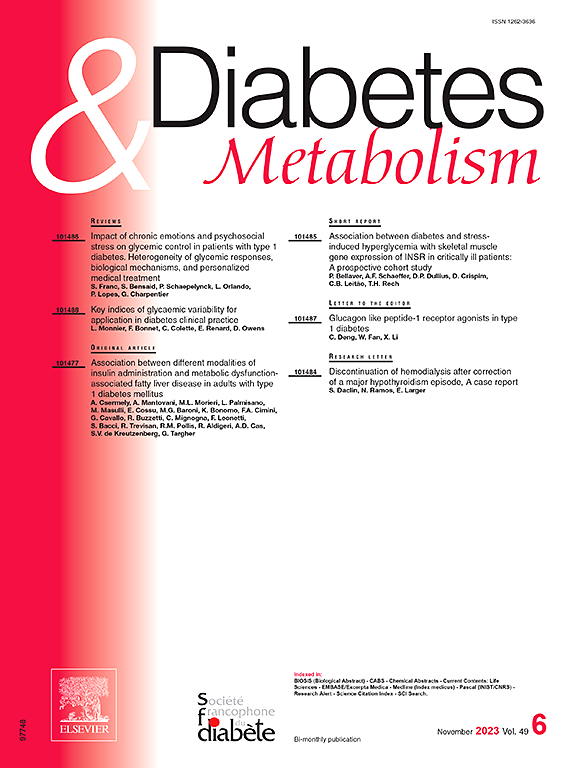 Go to journal home page - Diabetes & Metabolism